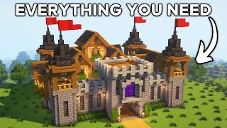 Minecraft How to Build a Castle Tutorial