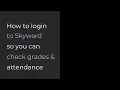 How to Login to Skyward