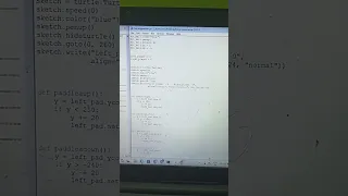 Create pong game using python turtle