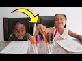 3 Marker Challenge Best Moments Johny Johny Christmas JoJo Siwa FamousTubeKIDS
