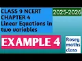 Example 4 Class 9 Linear equations in two variables