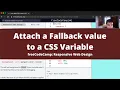 Attach a Fallback value to a CSS Variable Basic CSS freeCodeCamp tutorial