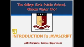 Java Script Introduction Lesson-1 Class 9