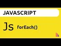 JavaScript forEach Method
