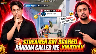 🔥LIVE STREAMER SQUAD FULLY SQUAD AND SCARED AFTER THIS FIGHT & RANDOM CALLED ME JONATHAN - BGMI💀