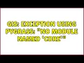 GIS Exception using PyGRASS No module named core