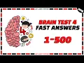 Brain Test 4 All Levels 1-500 Full Game Walkthrough