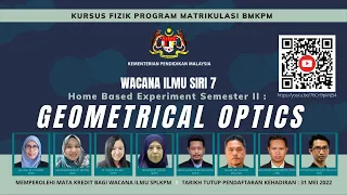 Download Wacana Ilmu Fizik BMKPM Siri 7: Geometrical Optics MP3