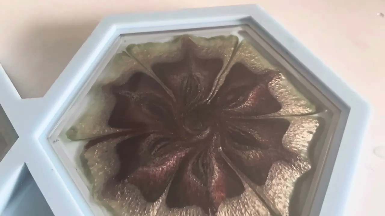 Cascade Hexagon coasters