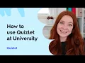 How to Use Quizlet at University University Study Tips