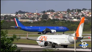 Fluxo Impressionante no Aeroporto Internacional de São Paulo Pousos e decolagens incríveis 29/08/24