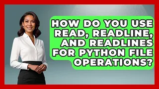 How Do You Use Read Readline And Readlines For Python File Operations - Python Code School