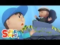 Captain Mary s Submarine goes through the car wash Cartoon for kids