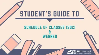 UCI SoC WebReg Guide