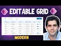 Power Apps Editable Grid using Gallery Modern Controls 2023
