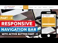 Responsive Navigation Bar With Active Button Part 2 Navigation Bar With Active Menus Navbar Menu