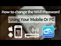 How to Change Your WiFi From Phone or PC - Tutorial
