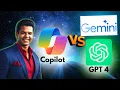 Microsoft Copilot vs Gemini Advanced vs ChatGPT 4 Who is better at Coding