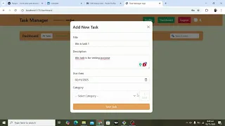 Overview of Task Manager Web App - Full Stack Django REST React Project
