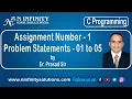 Assignment Number 1 Problem Statements 01 T 05
