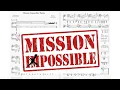 Mission Impossible Theme - piano solo music sheet