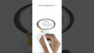 Coloring San Francisco 49ers Logo