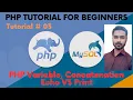 Tutorial 03 PHP Variable Concatenation Echo VS Print