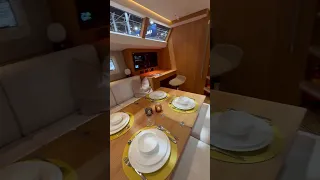 ‘What a stunning interior this is’ #luxuryyachtlife #sailingboat #sailinglife #boating #sailingyacht