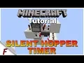 Minecraft 1 18 Silent Adjustable Hopper Timer Clock Tutorial How To