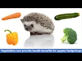 Hedgehog diet - Vegetables
