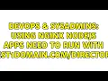 DevOps SysAdmins Using Nginx nodejs apps need to run with test1domain