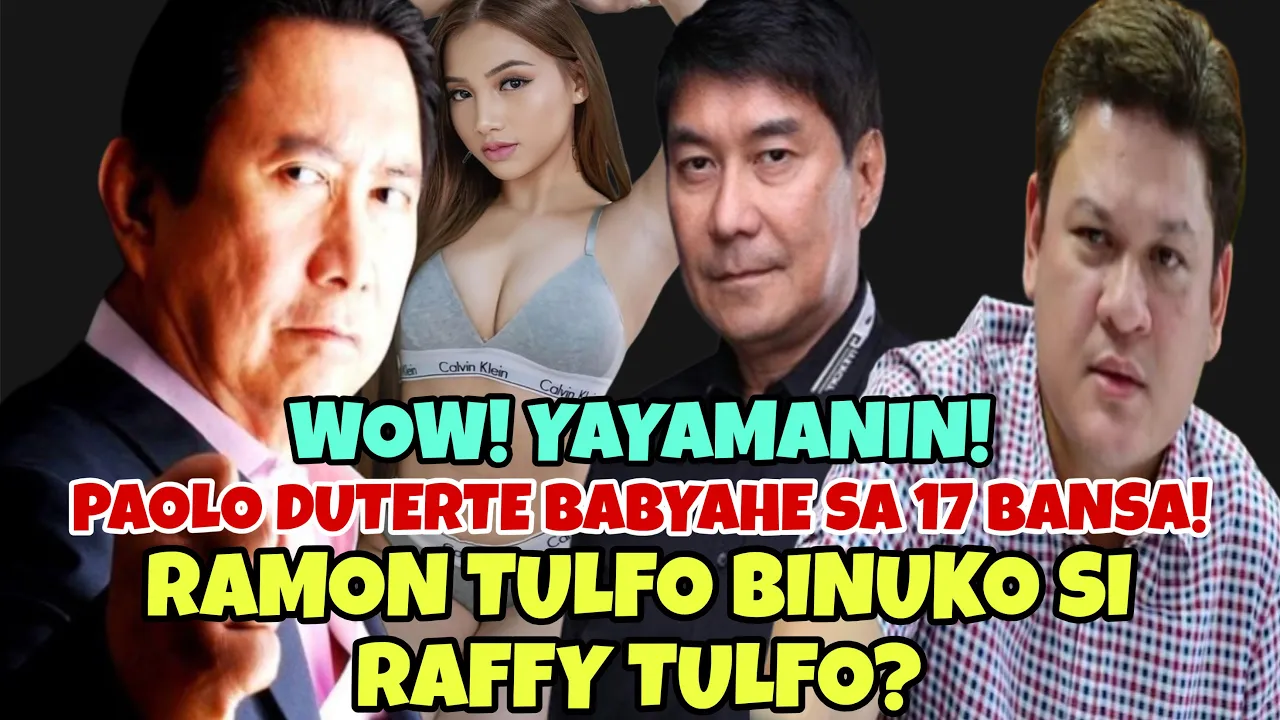 Outline Video RAFFY TULFO OKAY LANG DAW MAMBABAE KAYSA MANLALAKI SABI NI MON TULFO! PULONG DAMING PERA PANGTRAVEL!