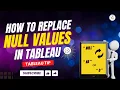 How to replace null value in tableau with ZERO or NA