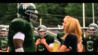the blind side football practice scene