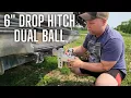 Adjustable Trailer Hitch Fits 2 Receiver 6 Inch Drop