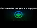 Program to check whether the year is leap year GENERAL PYTHON PROGRAMMING QUESTIONS