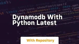 dynamodb with python latest