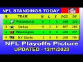 NFL playoffs picture NFL standings 2023 nfl standings today 2023