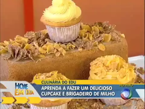 APRENDA A PREPARAR O CUPCAKE DE MILHO #RECEITAS