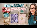 2 Stunning Snowflake Cards Easier Than They Look