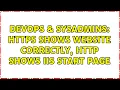 DevOps SysAdmins HTTPS shows website correctly HTTP shows IIS start page
