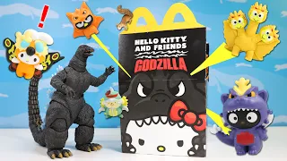Kaiju Cuteness! Hello Kitty x Godzilla McDonalds Happy Meal Full Set Unboxing
