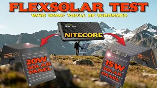 Battery vs Solar Panel Flexsolar Panels Test