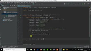 Iterating List in Java 8 using Lambda expression Java 8 new features