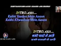 Kabhi Yaadon Mein Aaun Karaoke With Scrolling Lyrics Eng. \u0026 हिंदी