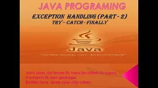 EXCEPTION HANDLING PART - 2