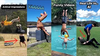 Jiemba Sands Best Funny Shorts Compilation #21 (Animals Impressions, Comedy, Real Vs AI, and MORE)