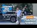 Lawn Mower Man Tests Stihl FSA200 - POWERFUL Battery Line Trimmer