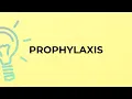 What is the meaning of the word PROPHYLAXIS