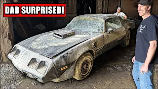 Father Surprised With His Trans AM Cleaned For The First Time in 19 YEARS AMAZING REACTION